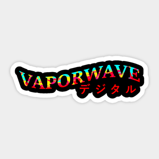 Vaporwave Digital Color Sticker